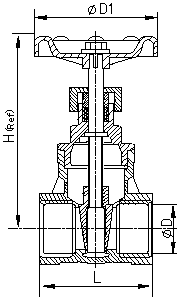Dimension of stainless steel forged gate valve list below 