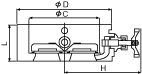 overall and dimesion of by pass check valve