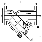 dimension of cast iron flange end Y Strainer CL-03